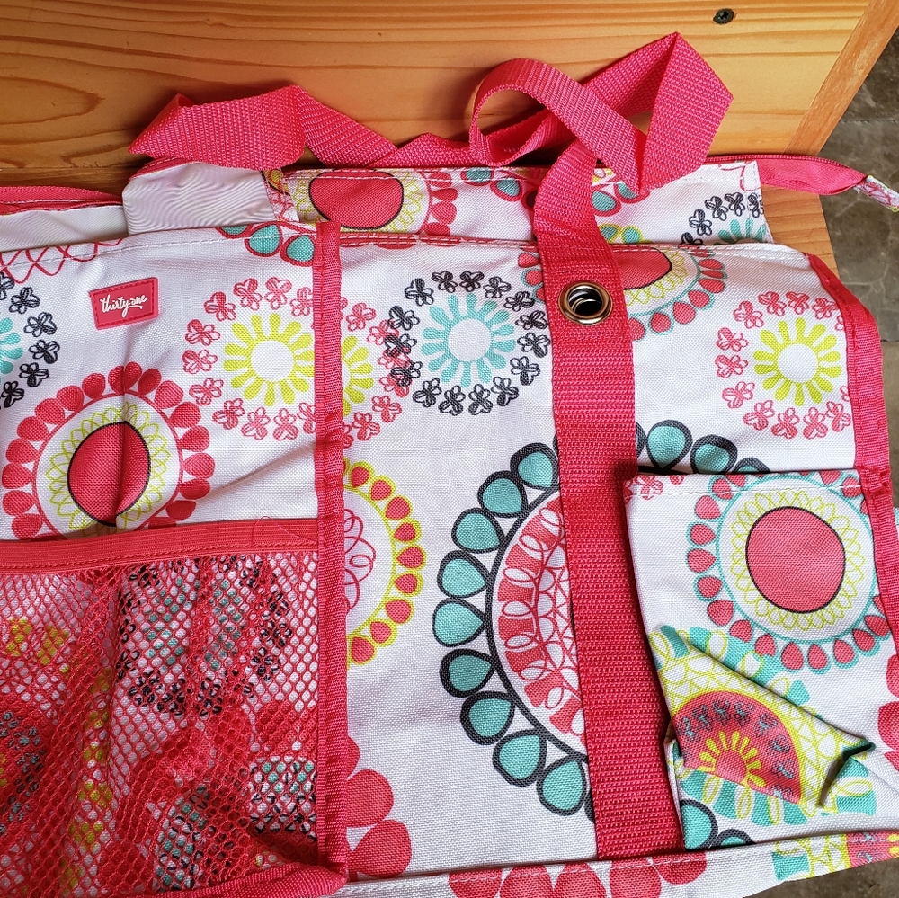 Thirty-One Zip Top Organizing Utility Tote